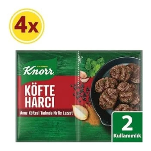 Knorr Köfte Harcı, Geleneksel Köfte Baharatı, 82 Gr, 4 Paket - Görsel 3