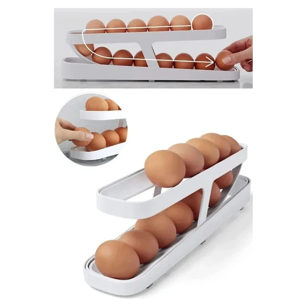 Mithra Life 2 Katlı Otomatik Yumurta Standı Buzdolabı Içi Yumurtalık Organizeri Mıt1160 - Görsel 2