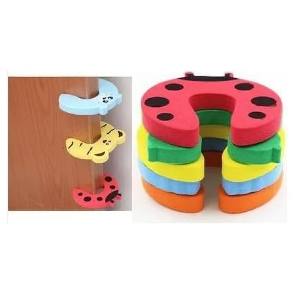 Çocuk Bebek Güvenlik Parmak Koruyucu Kapı Stoperi 4 Lü Set - Görsel 4