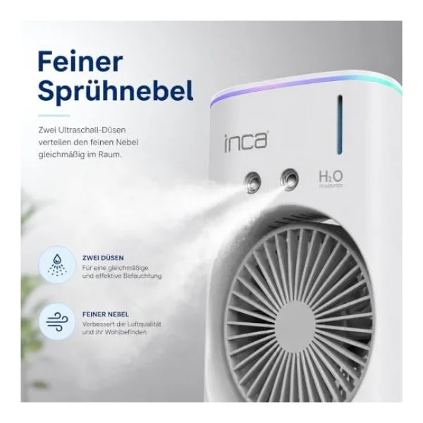 Inca Imf-10b Buharlı Şarjlı Masaüstü Vantilatör - Görsel 4