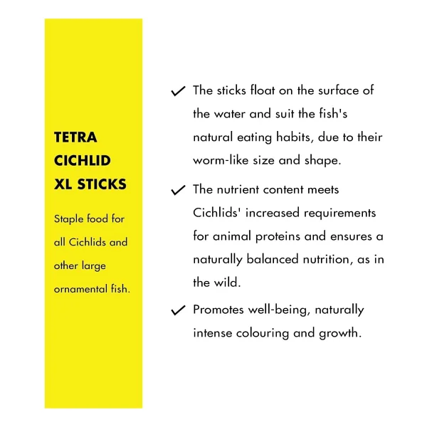 Tetra Cichlid XL Sticks 1000 Ml Balık Yemi - Görsel 2