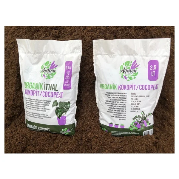 Aymen Çiçekçilik Özel Karışımlı Ponza Katkılı 2,5 Litre Iç Dış Mekan Bitki Yetiştirme Toprağı Cocopeat - Kokopit 2,5 Litre - Görsel 4