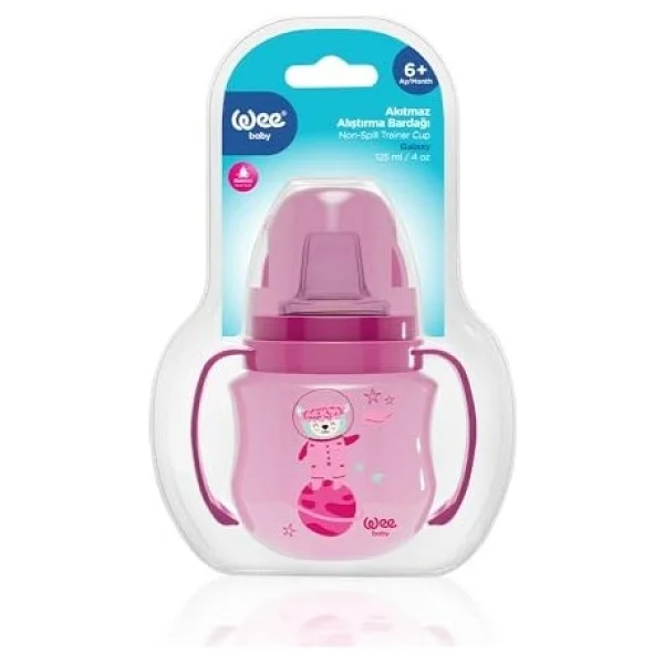 Wee Baby 753 Galaxy Pembe Akıtmaz Alıştırma Bardağı 125 Ml - Görsel 5
