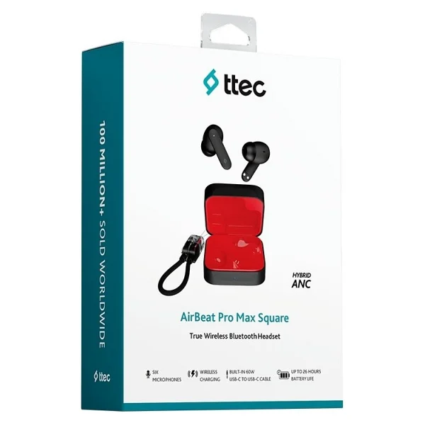 Ttec Airbeat Pro Max Square 2km181 ANC TWS Kulak İçi Bluetooth Kulaklık - Görsel 7