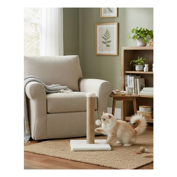 Reyo Pet Kedi Tırmalama Tahtası Beyaz 42 Cm - Görsel 4