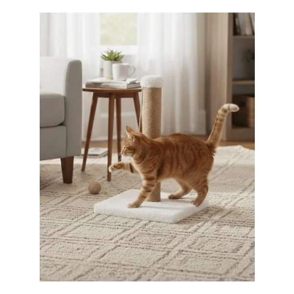 Reyo Pet Kedi Tırmalama Tahtası Beyaz 42 Cm - Görsel 2