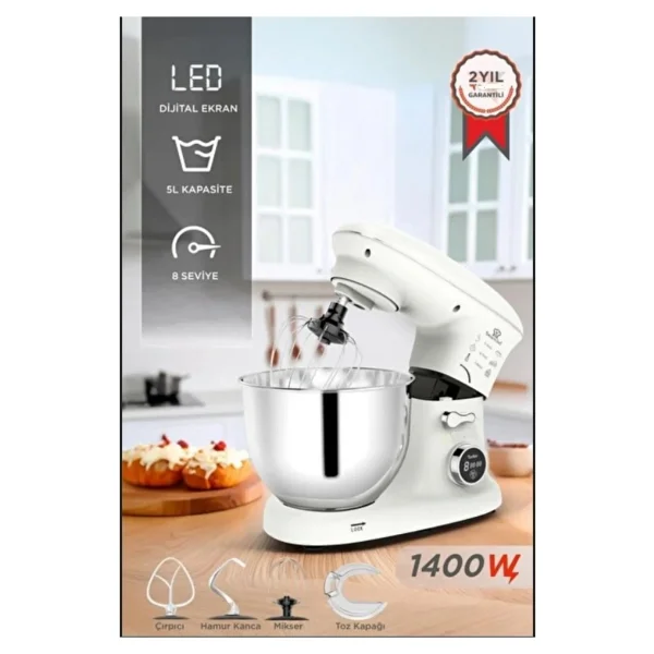 Torima Tmk-1400dt 1400 W Beyaz 5 Lt Mutfak Şefi - Görsel 3