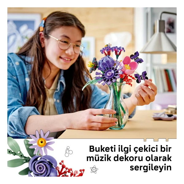 Lego 11507 Botanicals Olivia Rodrigo'nun Çiçek Buketi - Görsel 8