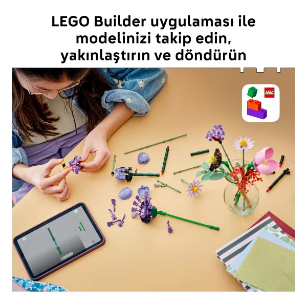 Lego 11507 Botanicals Olivia Rodrigo'nun Çiçek Buketi - Görsel 9