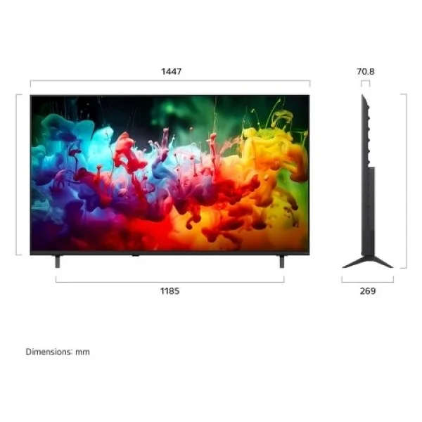 Lg 65qned7eb3c 4K Ultra HD 65" 165 Ekran Uydu Alıcılı Webos Smart Qned Mini LED TV - Görsel 2