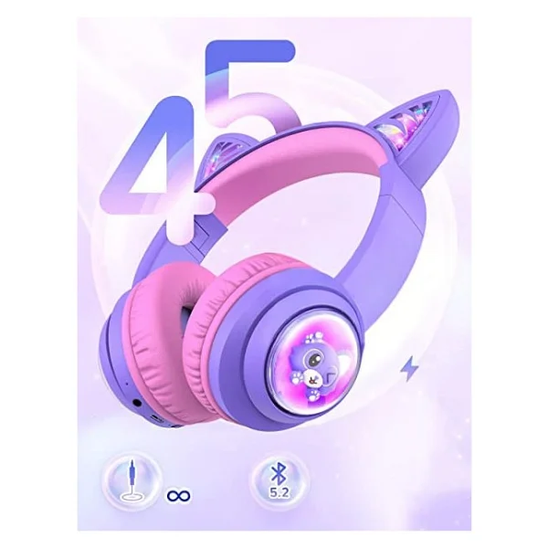 İclever Cat Ear Bth19 Kulak Üstü Çocuk Bluetooth Kulaklık - Görsel 7
