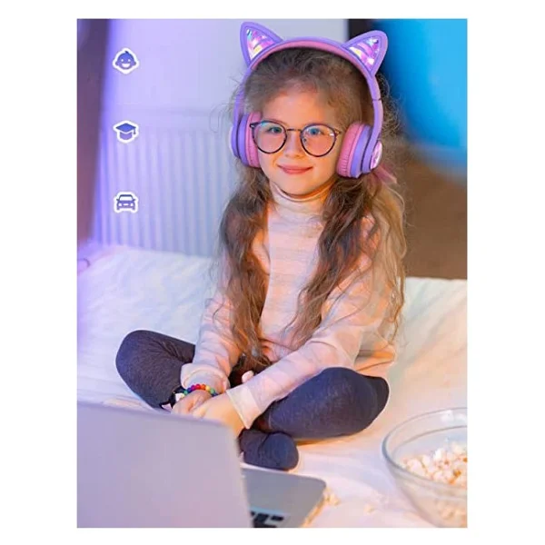 İclever Cat Ear Bth19 Kulak Üstü Çocuk Bluetooth Kulaklık - Görsel 9