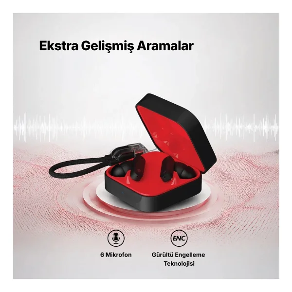 Ttec Airbeat Pro Max Square 2km181 ANC TWS Kulak İçi Bluetooth Kulaklık - Görsel 2