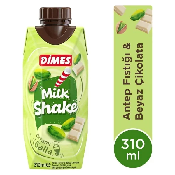 Dimes Antep Fıstıklı Ve Beyaz Çikolatalı Milkshake 310 Ml 6'lı - Görsel 2