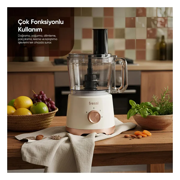 Fressi FR-PBL02 Armonia 1200 W Krem Mutfak Robotu - Görsel 5