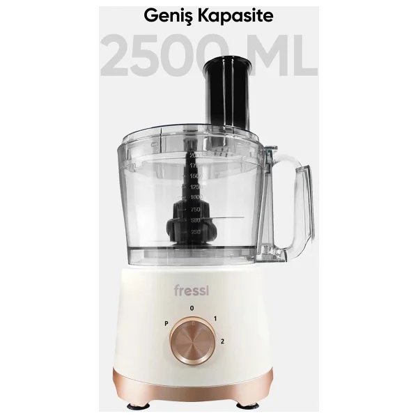 Fressi FR-PBL02 Armonia 1200 W Krem Mutfak Robotu - Görsel 6