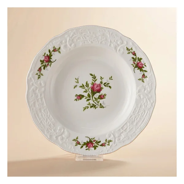 Karaca Vintage Rose 22 Cm Çukur Tabak - Görsel 2