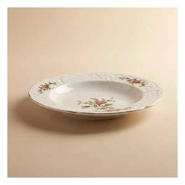 Karaca Vintage Rose 22 Cm Çukur Tabak - Görsel 3