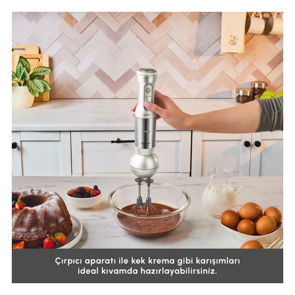 Karaca Mastermaid Prosteel Swiss Cream 2500 W Cam Mutfak Robotu - Görsel 5