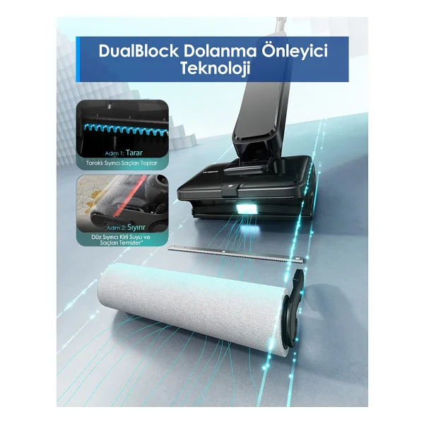 Tineco Floor One S9 Scientist Islak Kuru Şarjlı Dikey Süpürge - Görsel 4