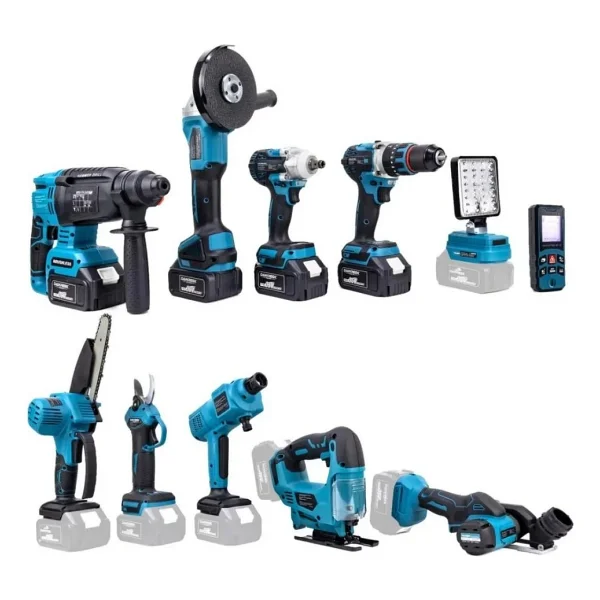 Dawreek 11'li Set Darbeli Akülü Vidalama 350 Nm Tork Ve 4 Akü İle Ergonomik Taşıma Çantası - Görsel 4
