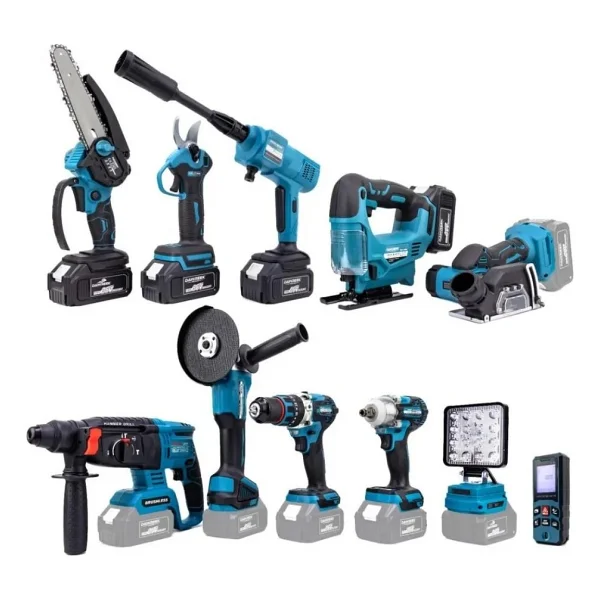 Dawreek 11'li Set Darbeli Akülü Vidalama 350 Nm Tork Ve 4 Akü İle Ergonomik Taşıma Çantası - Görsel 5