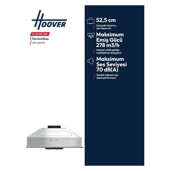 Hoover Hpy6sgtk Inox Ankastre Aspiratör - Görsel 4