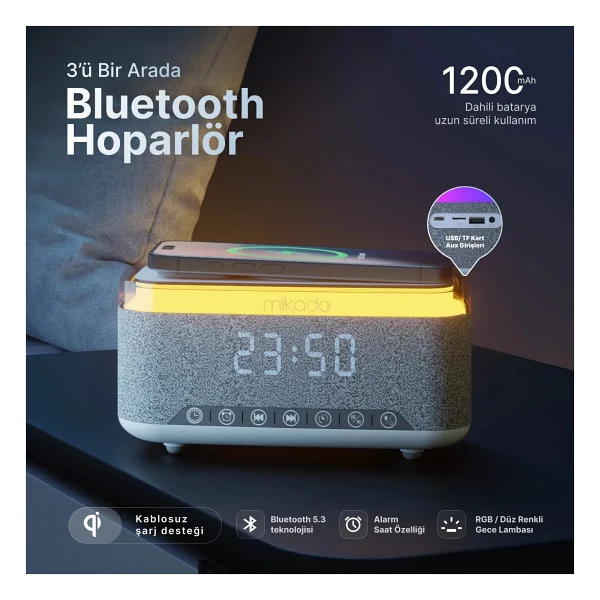 Mikado Md-W8 Bluetooth Hoparlör - Görsel 10
