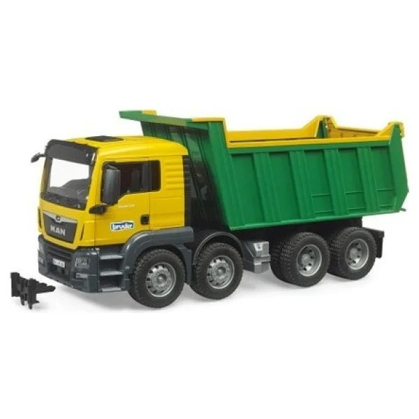 Bruder Man Tgs Sarı-Yeşil Damperli Kamyon Br03766 - Görsel 10