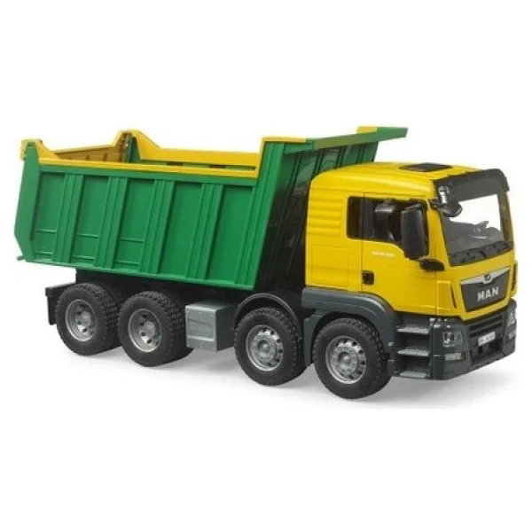 Bruder Man Tgs Sarı-Yeşil Damperli Kamyon Br03766 - Görsel 2