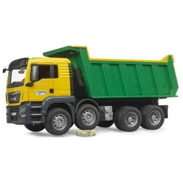 Bruder Man Tgs Sarı-Yeşil Damperli Kamyon Br03766 - Görsel 3