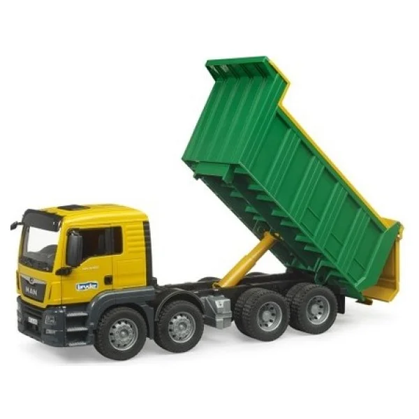 Bruder Man Tgs Sarı-Yeşil Damperli Kamyon Br03766 - Görsel 4