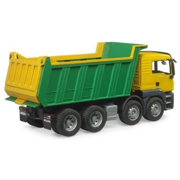Bruder Man Tgs Sarı-Yeşil Damperli Kamyon Br03766 - Görsel 6