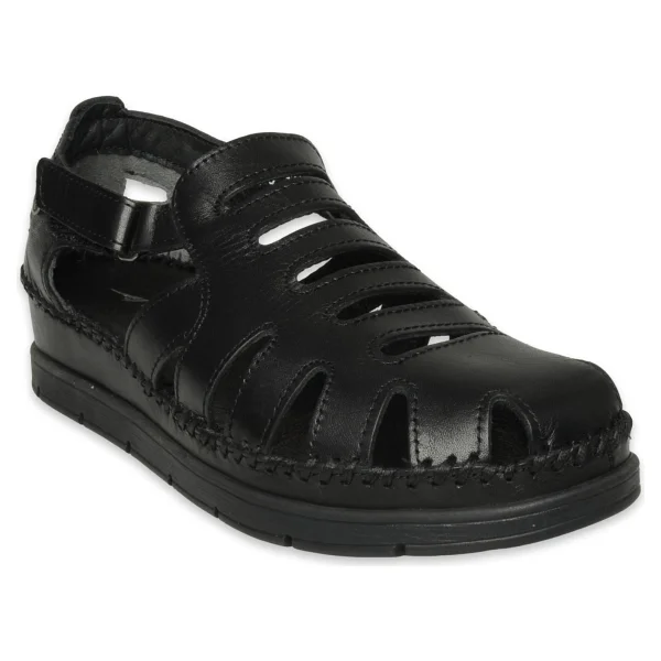 Forelli 22317 Alena-G Siyah Kadın Sandalet - 0 - Siyah - 38 - Görsel 3
