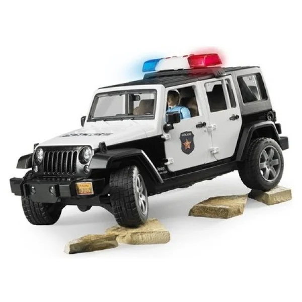 Bruder 02526 Jeep Wrangler U.R Polis Memuru Polis Arabası - Görsel 3