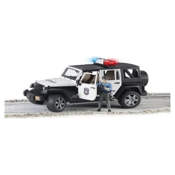 Bruder 02526 Jeep Wrangler U.R Polis Memuru Polis Arabası - Görsel 7
