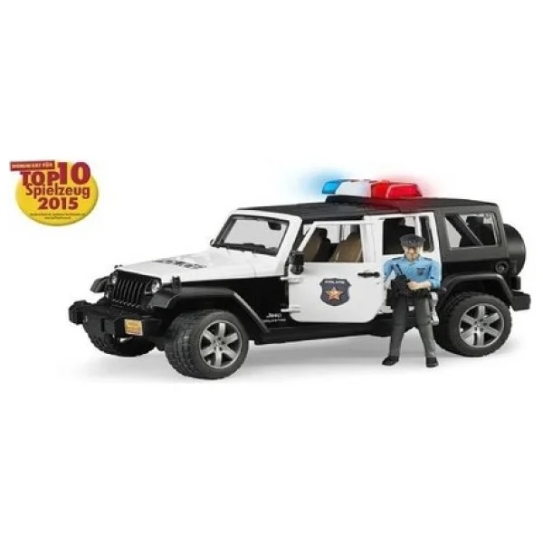 Bruder 02526 Jeep Wrangler U.R Polis Memuru Polis Arabası - Görsel 8