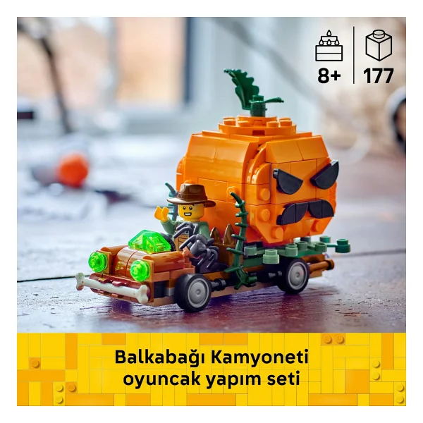 Lego 40822 Iconic Bal Kabağı Kamyoneti - Görsel 5