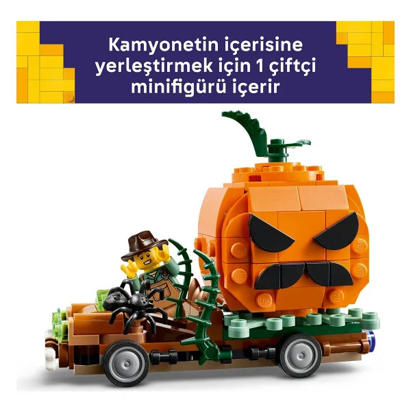 Lego 40822 Iconic Bal Kabağı Kamyoneti - Görsel 8