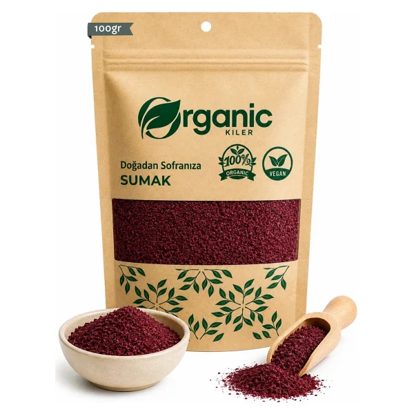 Organic Kiler Doğal Sumak 100 Gr - Katkısız Taze Öğütülmüş Ekşi Sumak - Görsel 5