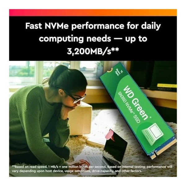 Western Digital Green Sn350 Wds250g2g0c Pcı-Express 3.0 250 GB M.2 SSD - Görsel 2