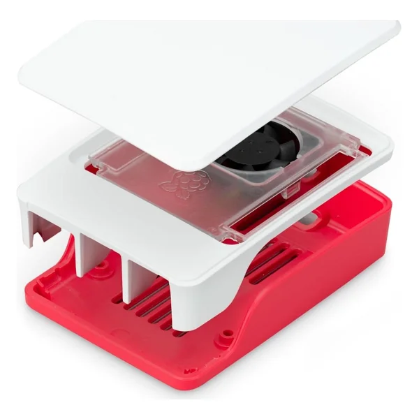 Raspberry Pi 5, Raspberry Pi 5 İçin Resmi Gövde, Kırmızı/Beyaz - Görsel 2