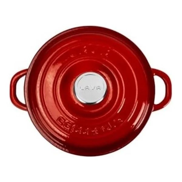 Lava New Heritage Yuvarlak Kırmızı 26 Cm Döküm Tencere - Görsel 2