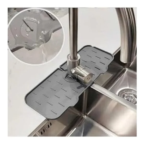 Mithra Life Su Tutucu Silikon Gri Musluk Matı Mıt1033 - Görsel 3