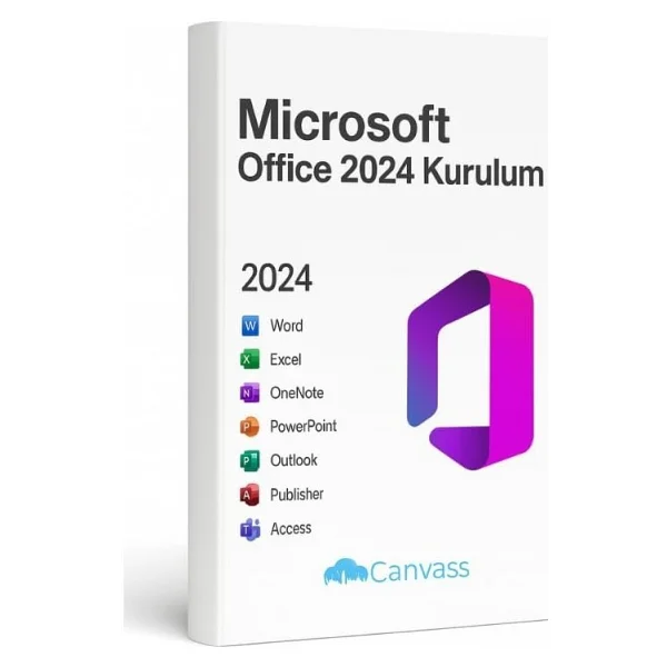 Canvass Office 2024 Kurulum Ve Etkinleştirme Lisansı Hediyeli, Microsoft Office 2024 Professional Plus İçin - Görsel 2