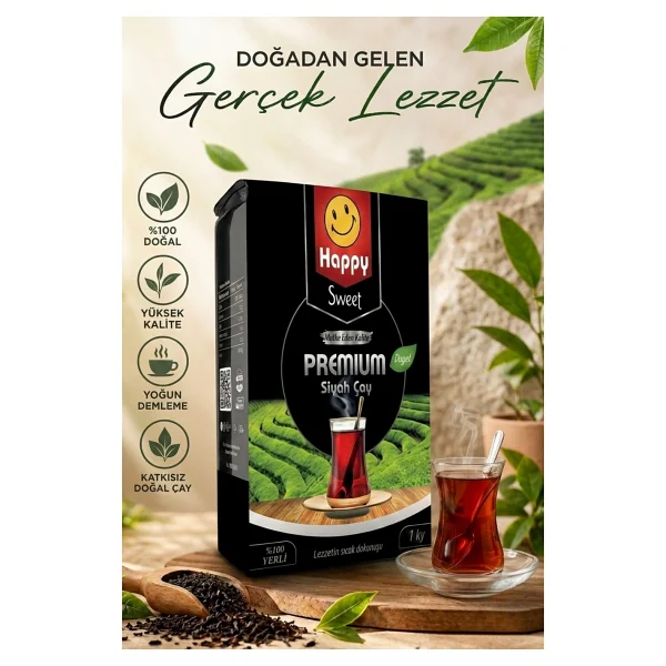 Happy Premıum Siyah Çay 1 Kg X 12 Adet - Görsel 2