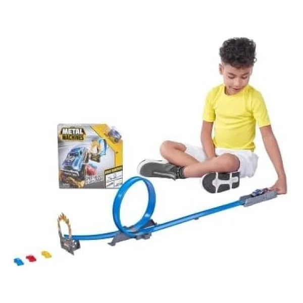 Zuru Metal Machines S1 Kızgın Yol Oyun Seti 360° Loop, Güçlü Fırlatıcı Ve 3 Adet Parçalanabilir Araç İçeren Aksiyon Pist Seti - Görsel 4