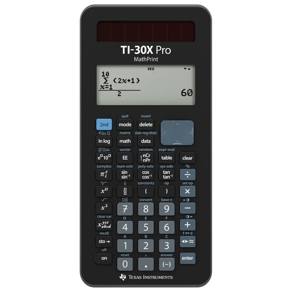 Texas Instruments Tı-30x Pro Mathprint Okul Hesap Makinesi (4 Satırlı Yüksek Çözünürlüklü E - Görsel 6