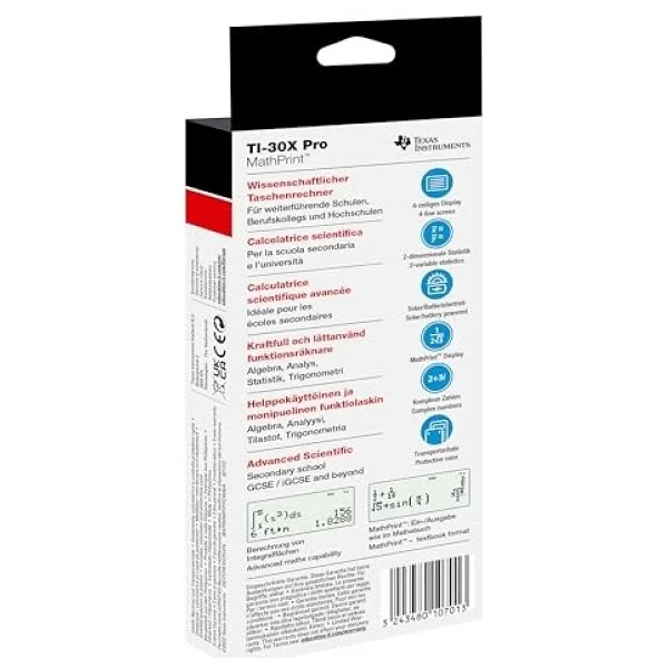 Texas Instruments Tı-30x Pro Mathprint Okul Hesap Makinesi (4 Satırlı Yüksek Çözünürlüklü E - Görsel 5