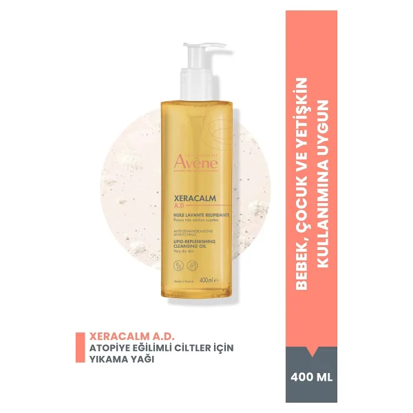 Avene Xeracalm A.D 400 Ml Yüz Temizleme Yağı - Görsel 9